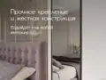 Дизайнерское настенное зеркало Glass Memory Evolve в металлической раме черного цвета